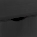 ROLKOWA SZAFKA CZARNY 100X39X65,5CM LITE DREWNO SOSNOWE