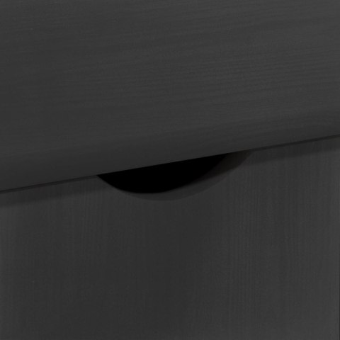 ROLKOWA SZAFKA SZARY 100X39X65,5CM LITE DREWNO SOSNOWE