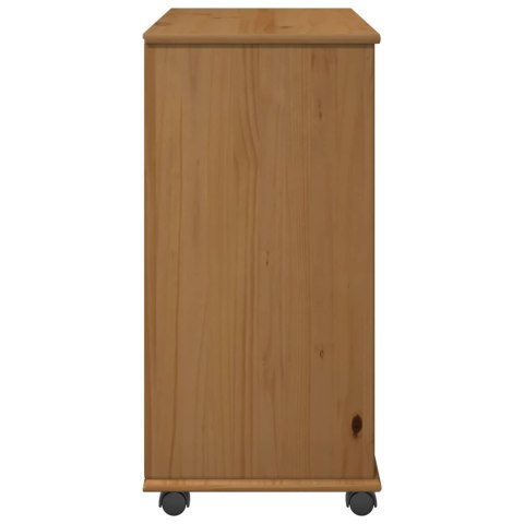 ROLKOWA SZAFKA Z KOŁEM MIODOWY BRĄZ 63,5X39X79CM