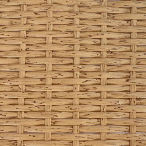 ZESTAW MEBLI OGRODOWYCH 3 EL. NATURALNY I KREMOWY BIAŁY