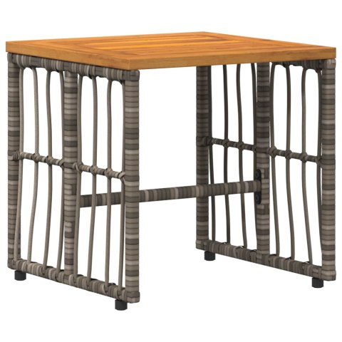 ZESTAW MEBLI OGRODOWYCH Z PODUSZKĄ 3 EL. SZARY I CIEMNOSZARY