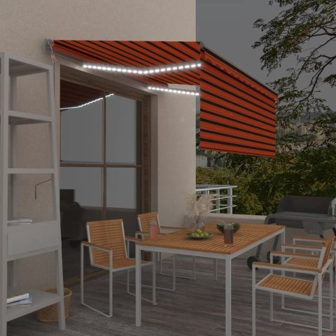 AUTOMATYCZNA MARKIZA Z ZASŁONĄ LED I CZUJNIKIEM 3X2,5M