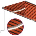 AUTOMATYCZNA MARKIZA Z ZASŁONĄ LED I CZUJNIKIEM 3X2,5M