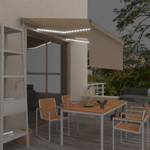AUTOMATYCZNA MARKIZA Z ZASŁONĄ LED I CZUJNIKIEM 3,5X2,5M