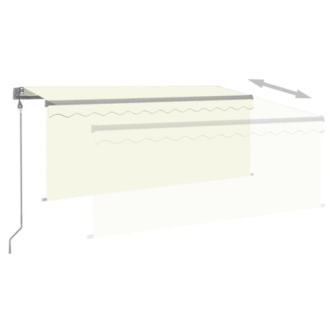 AUTOMATYCZNA MARKIZA Z ZASŁONĄ LED I CZUJNIKIEM 3,5X2,5M