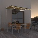 AUTOMATYCZNIE ZWIJANA MARKIZA LED I CZUJNIK WIATRU 350X250CM