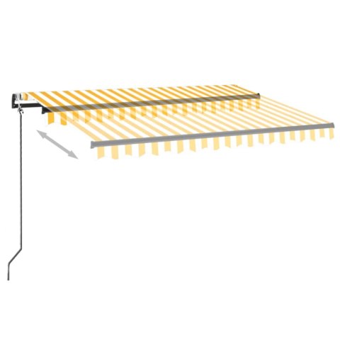 AUTOMATYCZNIE ZWIJANA MARKIZA LED I CZUJNIK WIATRU 350X250CM