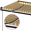 AUTOMATYCZNIE ZWIJANA MARKIZA LED I CZUJNIK WIATRU 350X250CM