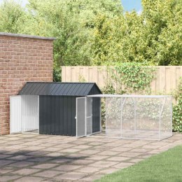 VidaXL Klatka dla ptaków Antracyt 416,5 x 103 x 142 cm