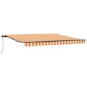 MARKIZA ZWIJANA ŻÓŁTY I POMARAŃCZOWY 400 × 350CM
