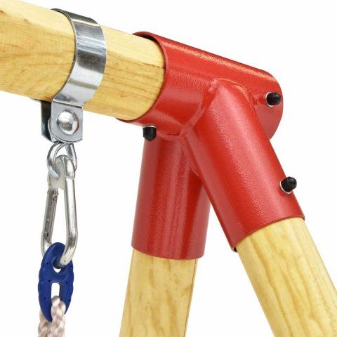 VidaXL Huśtawka z 2 siedziskami, 230x130x166 cm, drewno sosnowe