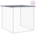 KLATKA DLA KURCZĄT Z DACHEM ANTRACYTOWA 603X98X90CM STAL