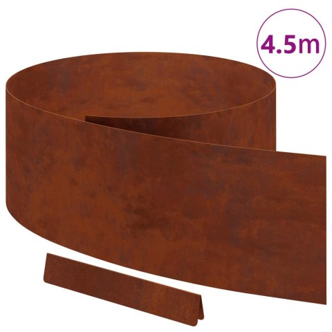 KRAWĘŻNIK DO TRAWNIKA RDZAWY 450X0.05X15CM
