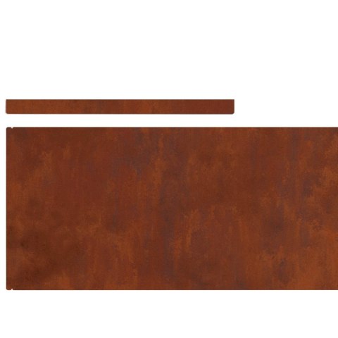 KRAWĘŻNIK DO TRAWNIKA RDZAWY 450X0.05X15CM