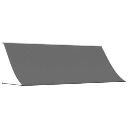 MARKIZA ZWIJANA ANTRACYTOWA 400X150CM TKANINA I STAL