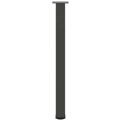 NOGI DO STOŁU BAROWEGO 4 SZT. ANTRACYT 100-102CM STAL