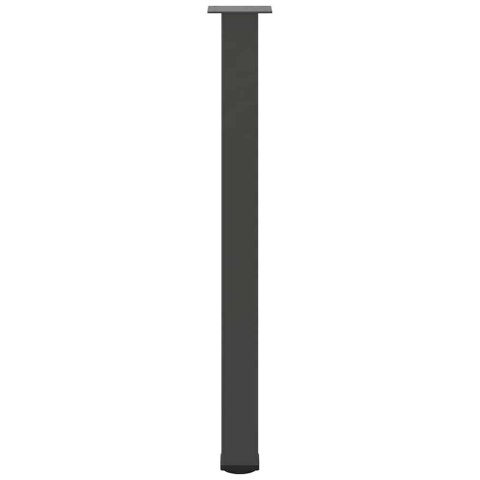 NOGI DO STOŁU BAROWEGO 4 SZT. ANTRACYT 90-92CM STAL