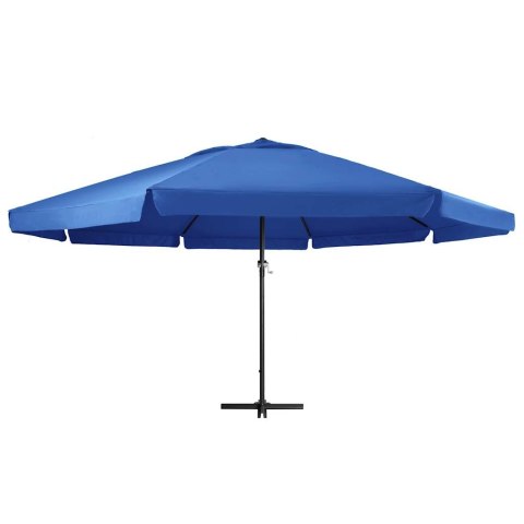 PARASOL OGRODOWY NA ALUMINIOWYM SŁUPKU 600CM NIEBIESKI