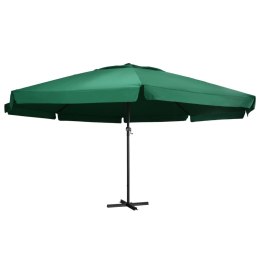 PARASOL OGRODOWY NA ALUMINIOWYM SŁUPKU 600CM ZIELONY