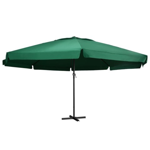PARASOL OGRODOWY NA ALUMINIOWYM SŁUPKU 600CM ZIELONY