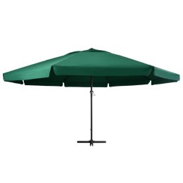 PARASOL OGRODOWY NA ALUMINIOWYM SŁUPKU 600CM ZIELONY