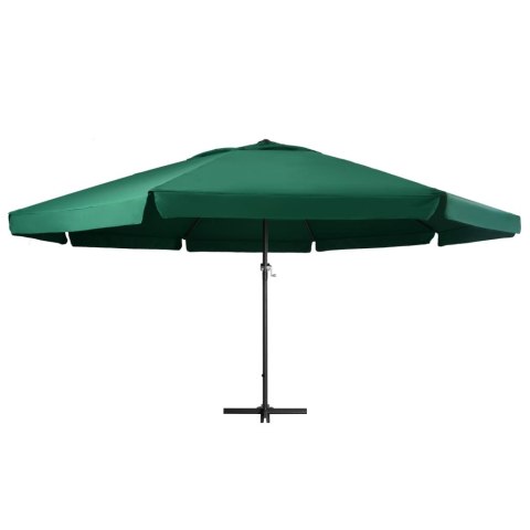 PARASOL OGRODOWY NA ALUMINIOWYM SŁUPKU 600CM ZIELONY