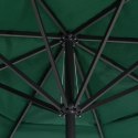 PARASOL OGRODOWY NA ALUMINIOWYM SŁUPKU 600CM ZIELONY