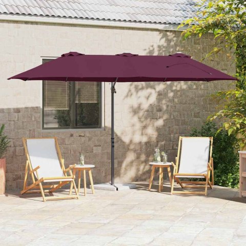 PARASOL PLAŻOWY BORDEAUXCZERWONY 372X198X243CM