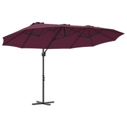 PARASOL PLAŻOWY BORDEAUXCZERWONY 372X198X243CM