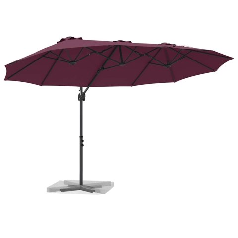 PARASOL PLAŻOWY BORDEAUXCZERWONY 372X198X243CM