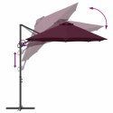PARASOL PLAŻOWY BORDEAUXCZERWONY 372X198X243CM