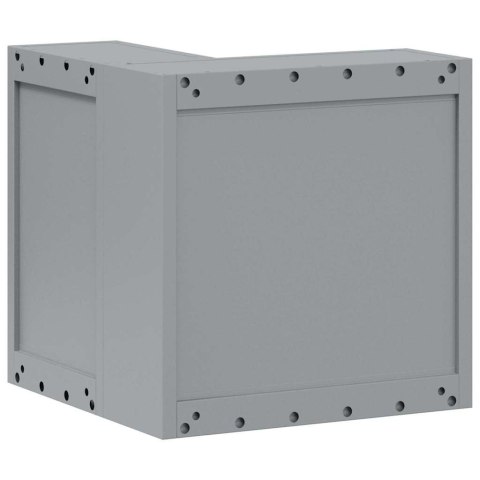 VidaXL Szafka na narzędzia z półką Czerwony i Szary 55 x 55 x 55 cm