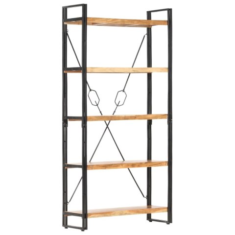 5-POZIOMOWY REGAŁ NA KSIĄŻKI 90X30X180CM DREWNO AKACJOWE