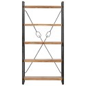 5-POZIOMOWY REGAŁ NA KSIĄŻKI 90X30X180CM DREWNO AKACJOWE