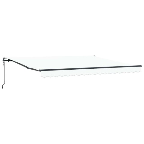 MARKIZA ZWIJANA BIAŁY 400 × 300CM TKANINA I ALUMINIUM