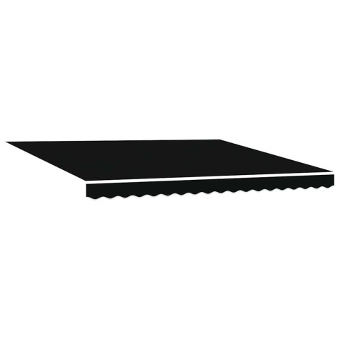 MARKIZA ZWIJANA CZARNY 400 × 300CM TKANINA I ALUMINIUM