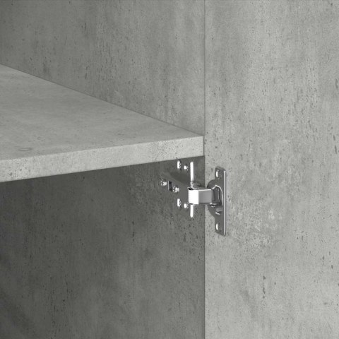 VidaXL Szafka, szarość betonu, 70x42,5x225 cm, materiał drewnopochodny