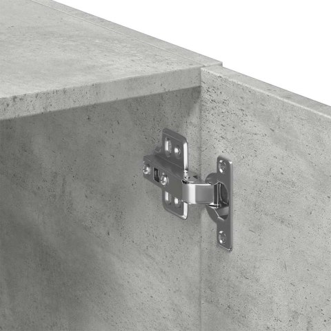 VidaXL Szafka, szarość betonu, 70x42,5x225 cm, materiał drewnopochodny