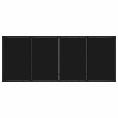 VidaXL Zestaw do jadalni w ogrodzie 9 pcs Szary i czarny