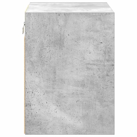 VidaXL Garażowa szafka ścienna Beton Szary Drewno klejone