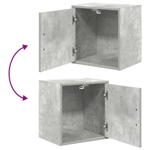 VidaXL Garażowa szafka ścienna Beton Szary Drewno klejone