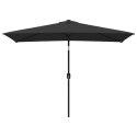 PARASOL OGRODOWY NA METALOWYM SŁUPKU 300X200CM CZARNY