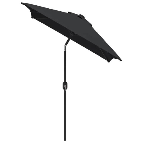 PARASOL OGRODOWY NA METALOWYM SŁUPKU 300X200CM CZARNY
