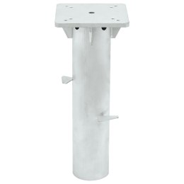 PODSTAWA POD PARASOL IN-GROUND SREBRNA 16X16X39,5CM STAL
