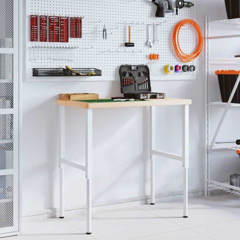 VidaXL Stolik roboczy, 100x60x(73-99,5) cm, drewno dębowe, prostokątny