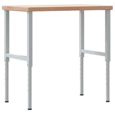 VidaXL Stolik roboczy, 100x60x(73-99,5) cm, drewno dębowe, prostokątny