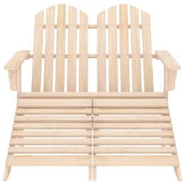 KRZESŁA OGRODOWE BEZ OPARCIA 2 SZTUKI DREWNO AKACJOWE