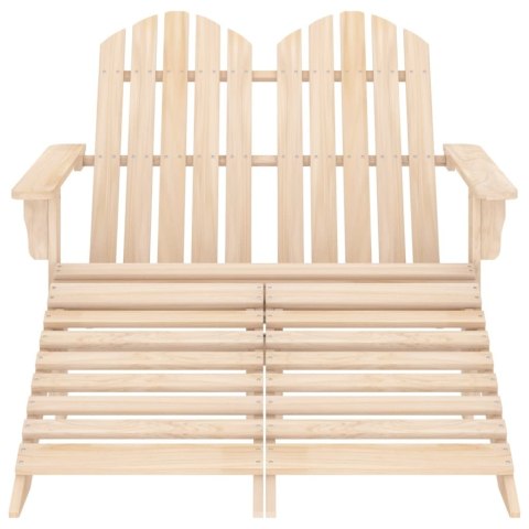 KRZESŁA OGRODOWE BEZ OPARCIA 2 SZTUKI DREWNO AKACJOWE