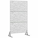 VidaXL Ekran prywatności Szary 100 x 50 x 180 cm Stal
