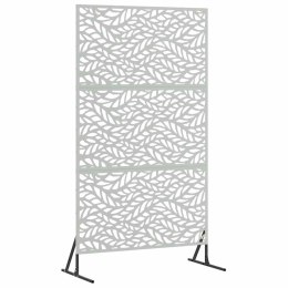 VidaXL Ekran prywatności Szary 100 x 50 x 180 cm Stal